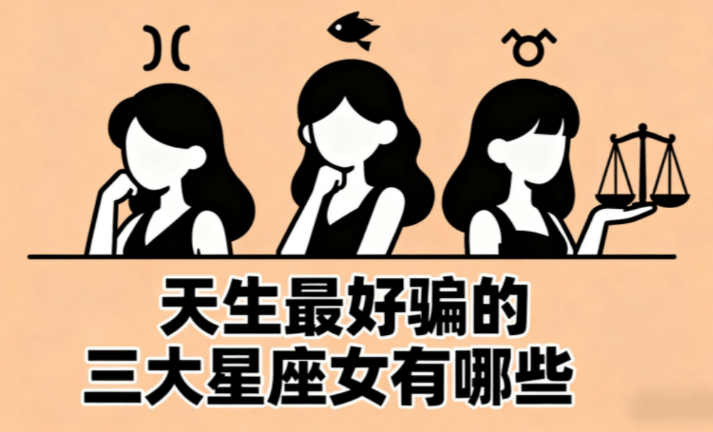 天生最好骗的三大星座女有哪些？