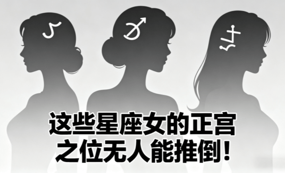 这些星座女的正宫之位无人能推倒！
