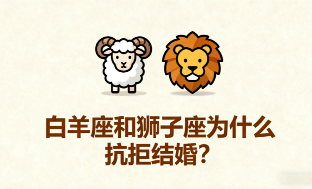 白羊座和狮子座为什么抗拒结婚？