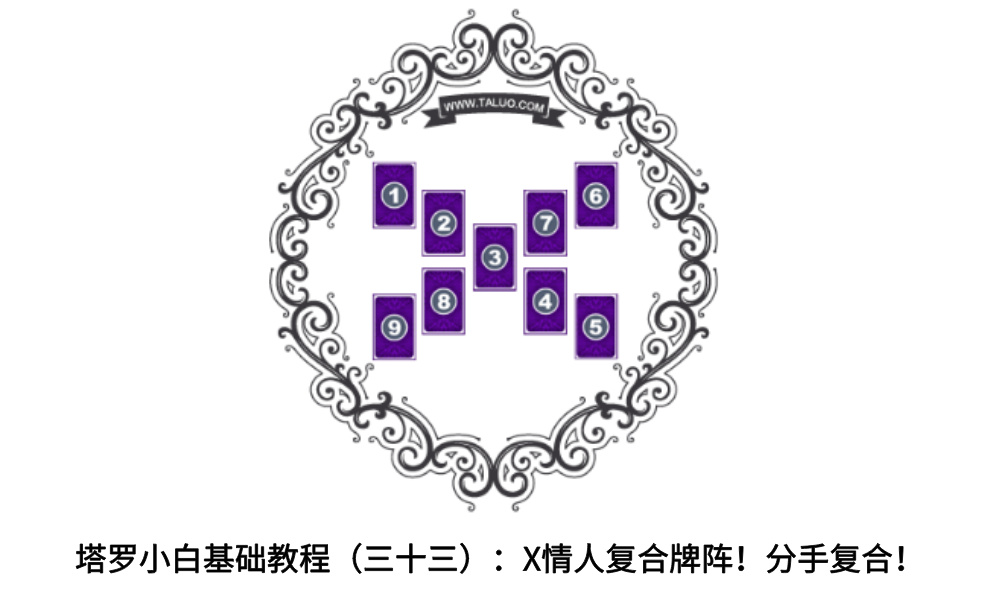 塔罗小白基础教程（三十三）：X情人复合牌阵！分手复合！