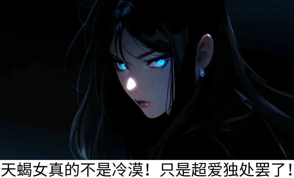 天蝎女真的不是冷漠！只是超爱独处罢了！