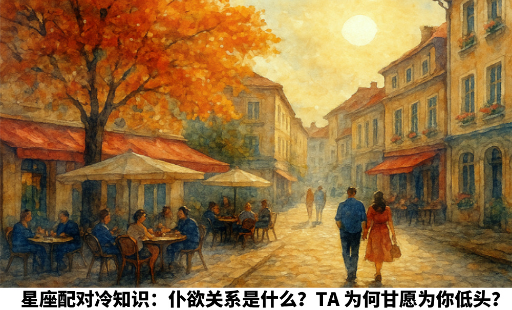 星座配对冷知识：仆欲关系是什么？TA 为何甘愿为你低头？