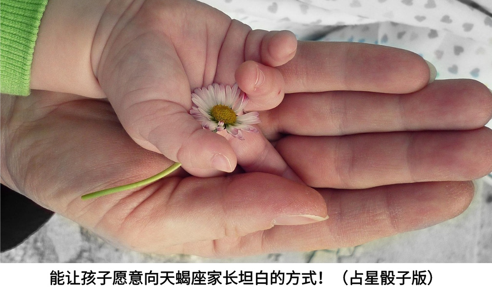 能让孩子愿意向天蝎座家长坦白的方式！（占星骰子版）