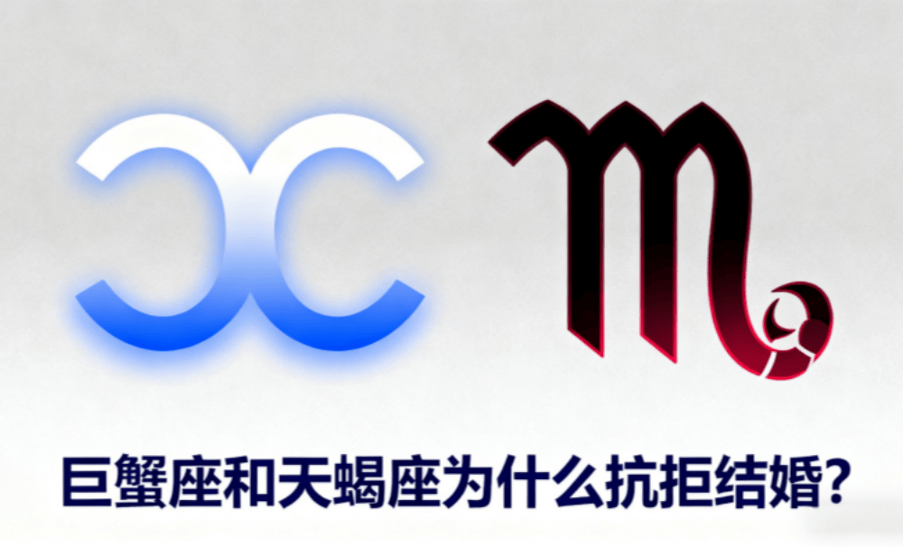 巨蟹座和天蝎座为什么抗拒结婚？