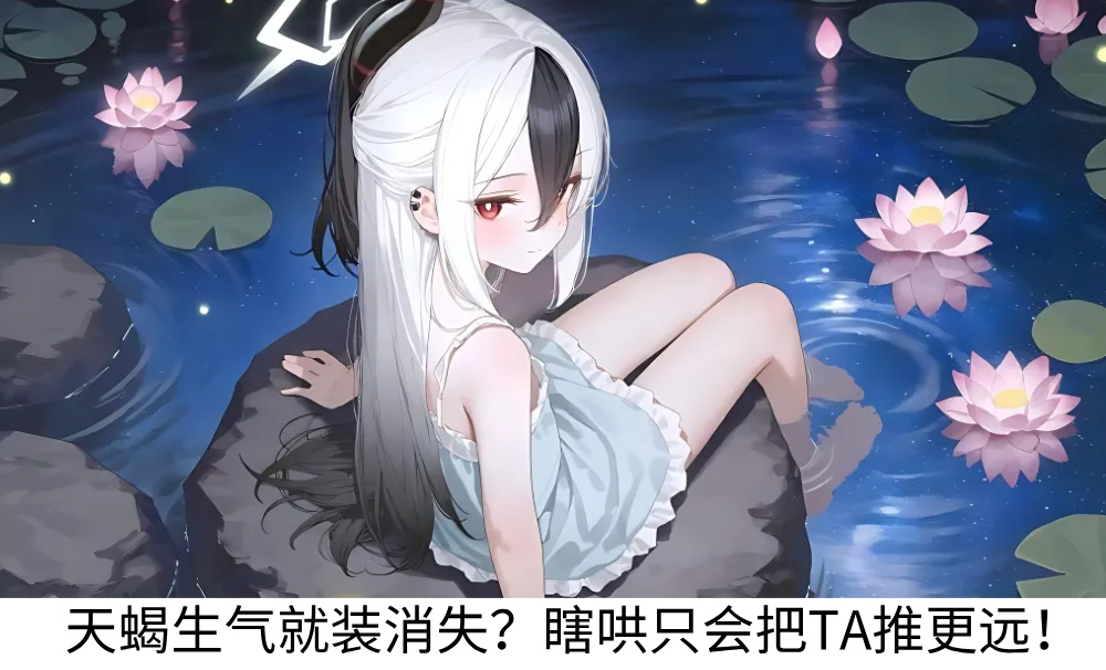 天蝎生气就装消失？瞎哄只会把TA推更远！
