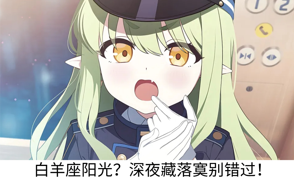 白羊座阳光？深夜藏落寞别错过！