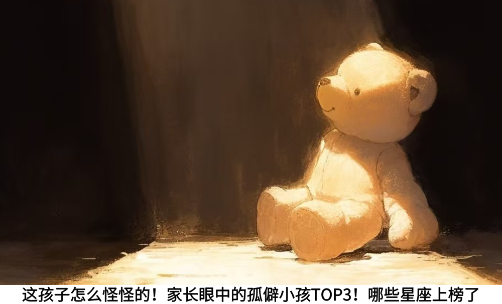 这孩子怎么怪怪的！家长眼中的孤僻小孩TOP3！哪些星座上榜了