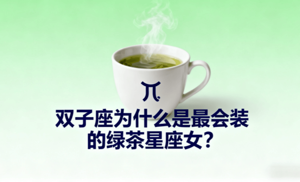双子座为什么是最会装的绿茶星座女？