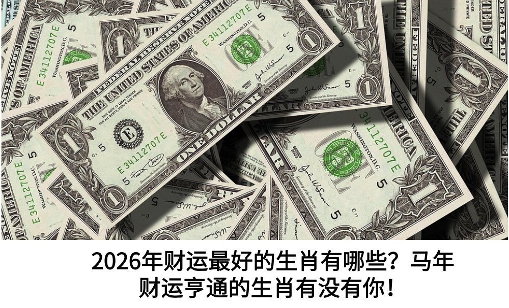 2026年财运最好的生肖有哪些？马年财运亨通的生肖有没有你！