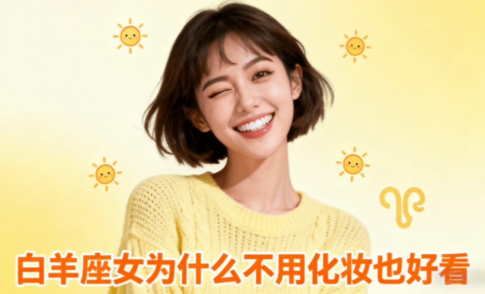 白羊座女为什么不用化妆也好看？