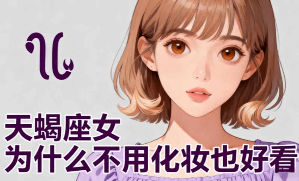 天蝎座女为什么不用化妆也好看？