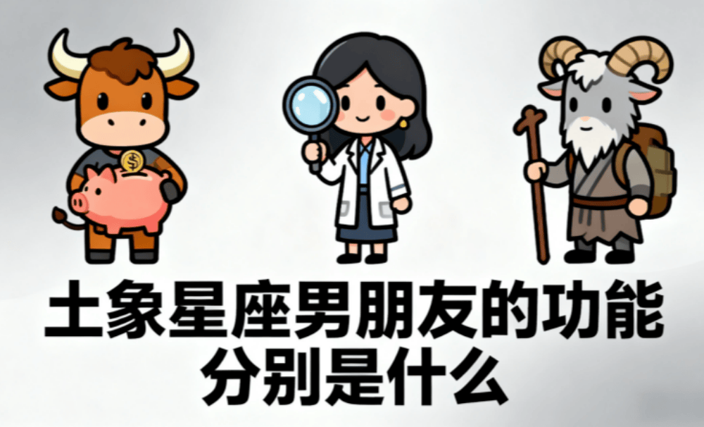 土象星座男朋友的功能分别是什么？