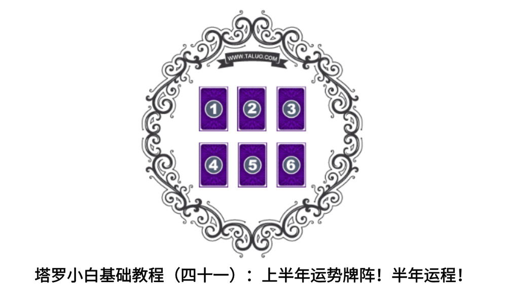 塔罗小白基础教程（四十一）：上半年运势牌阵！半年运程！
