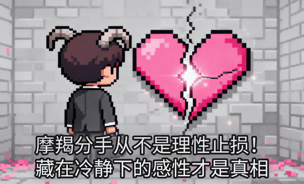 摩羯分手从不是理性止损！藏在冷静下的感性才是真相