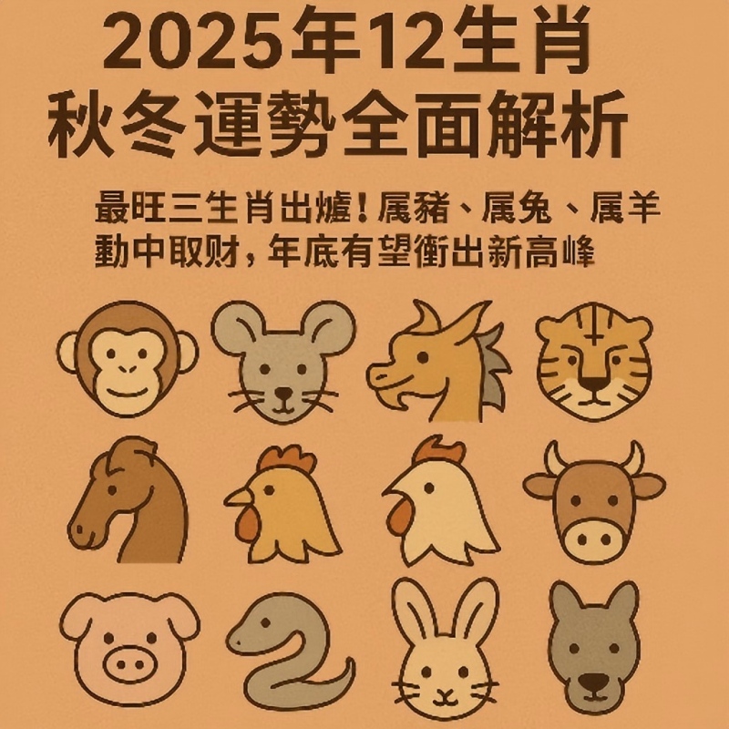 2025下半年12生肖秋冬运势全面解析