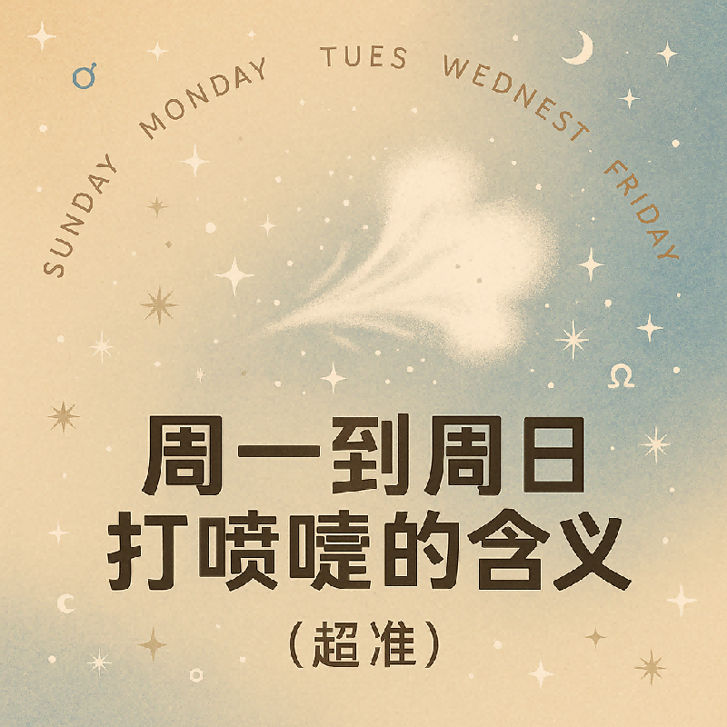 周一到周日打喷嚏的含义大全