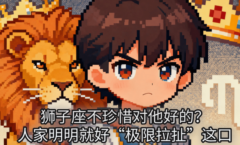 狮子座不珍惜对他好的？人家明明就好“极限拉扯”这口