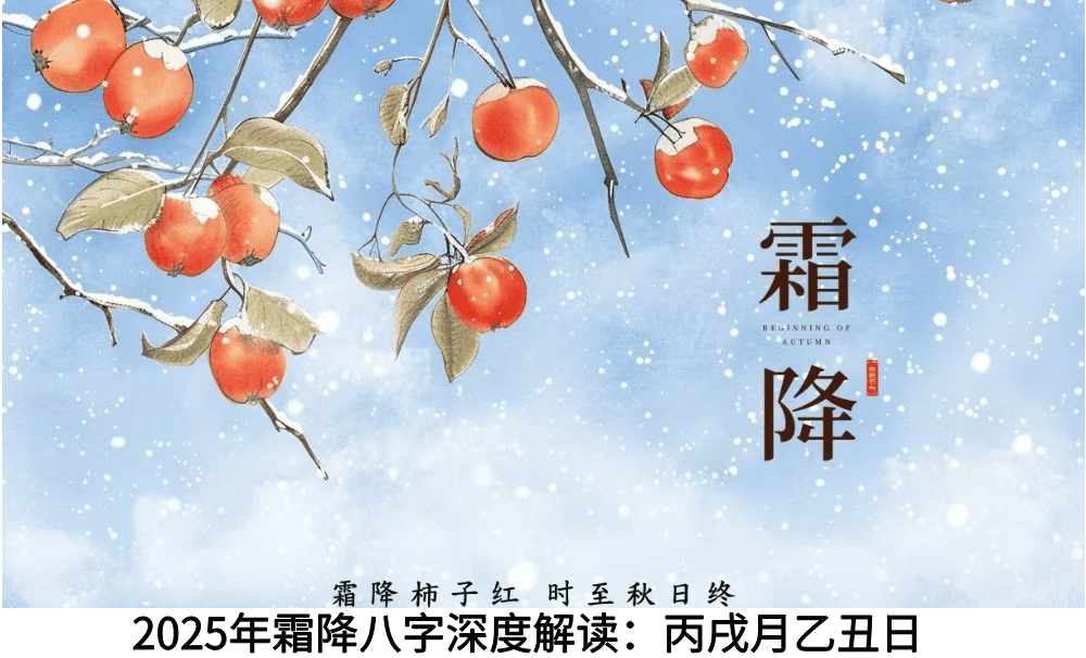 2025年霜降八字深度解读：丙戌月乙丑日