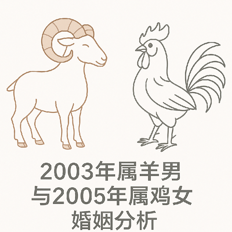 2003年属羊男和2005年属鸡女结婚