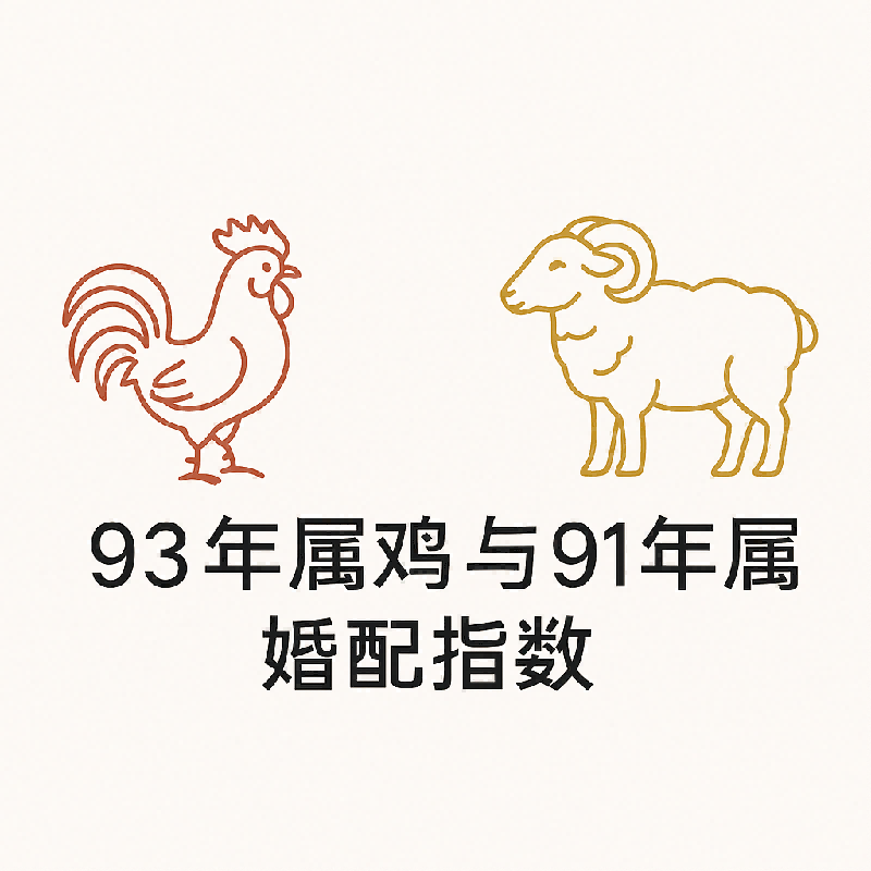 93年属鸡和91年属羊婚配指数分析