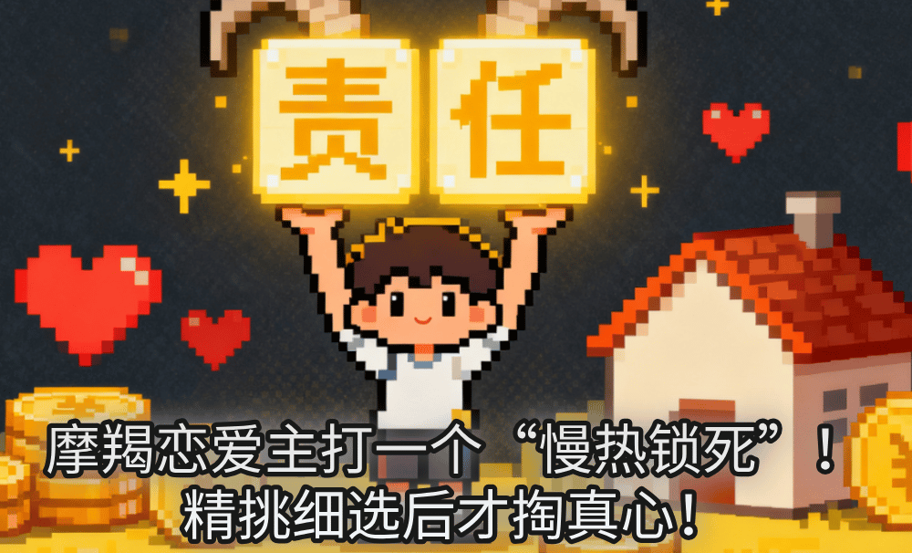 摩羯恋爱主打一个“慢热锁死”!精挑细选后才掏真心!