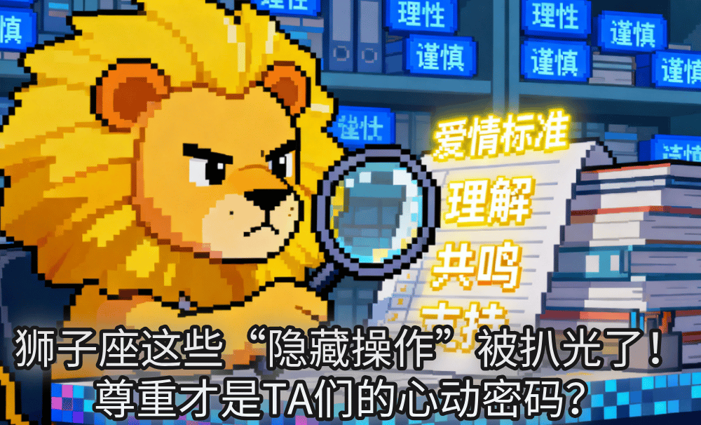 狮子座这些“隐藏操作”被扒光了!尊重才是TA们的心动密码?