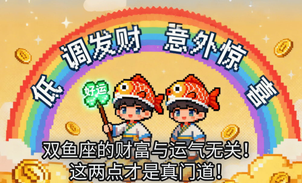 双鱼座的财富与运气无关！这两点才是真门道！