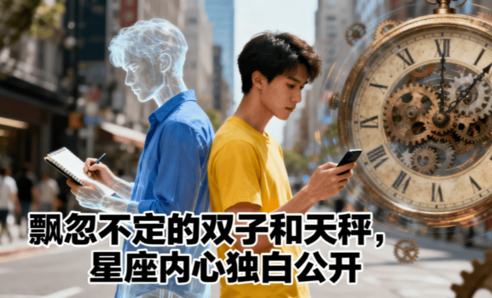 飘忽不定的双子和天秤,星座内心独白公开!