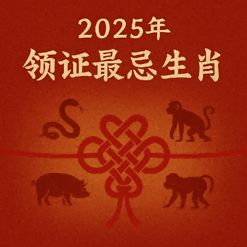 2025年领证最忌三个生肖