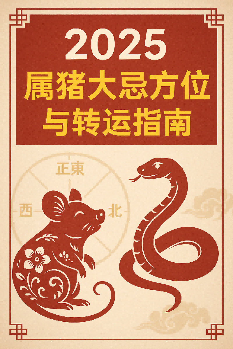 2025年属猪人大忌方位曝光
