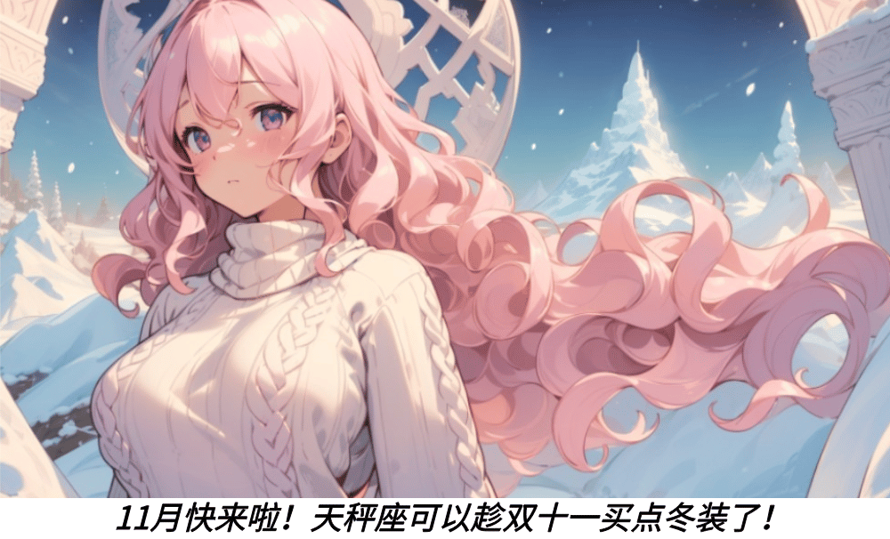 11月快来啦!天秤座可以趁双十一买点冬装了!