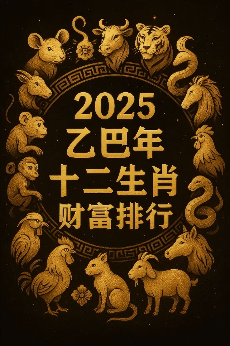 2025乙巳年十二生肖财富排行