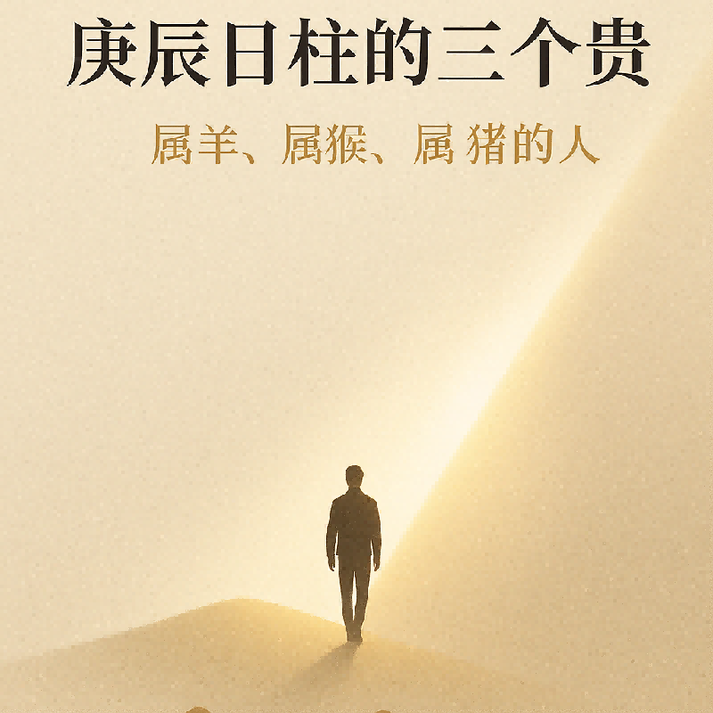 庚辰日柱的三个贵人是属羊、属猴、属猪的人
