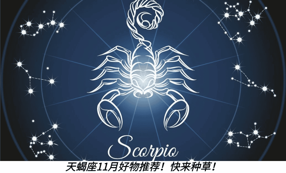 天蝎座11月好物推荐！快来种草！