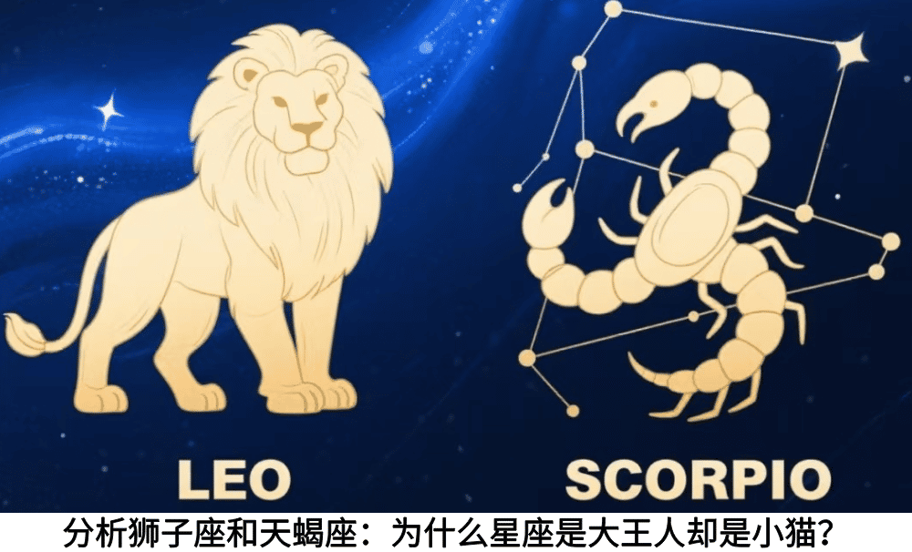 分析狮子座和天蝎座：为什么星座是大王人却是小猫？
