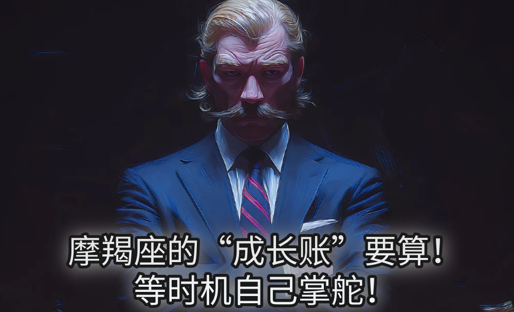 摩羯座的“成长账”要算!等时机自己掌舵!