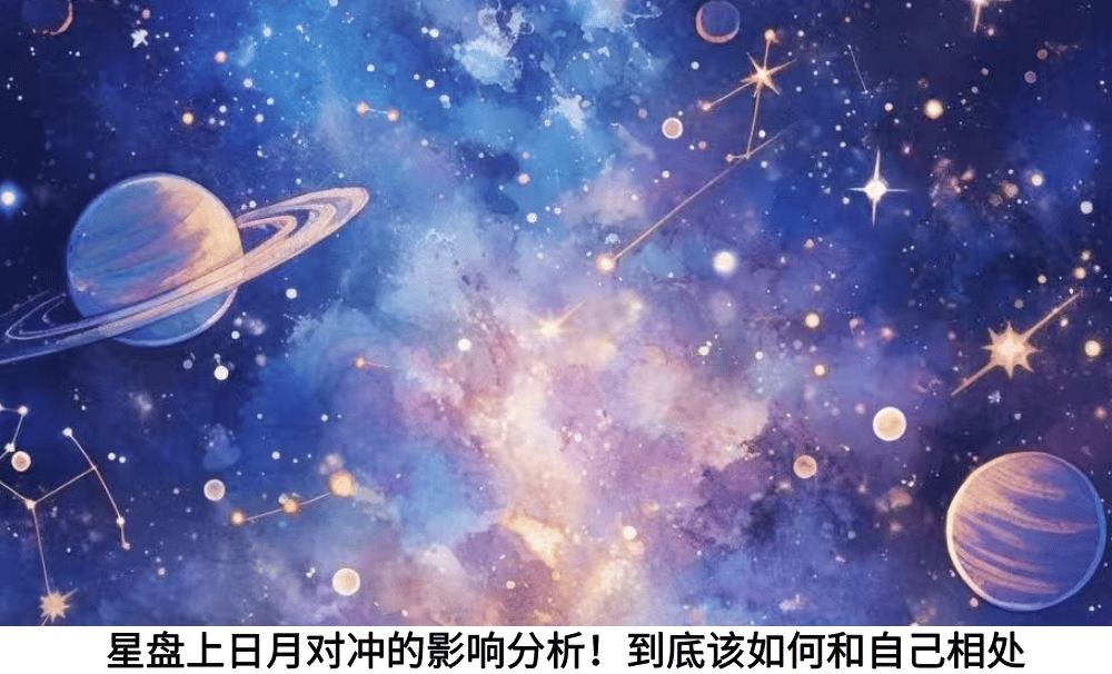 星盘上日月对冲的影响分析!到底该如何和自己相处