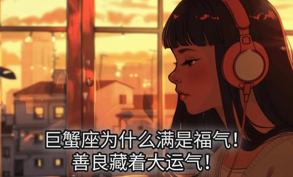 巨蟹座为什么满是福气!善良藏着大运气!