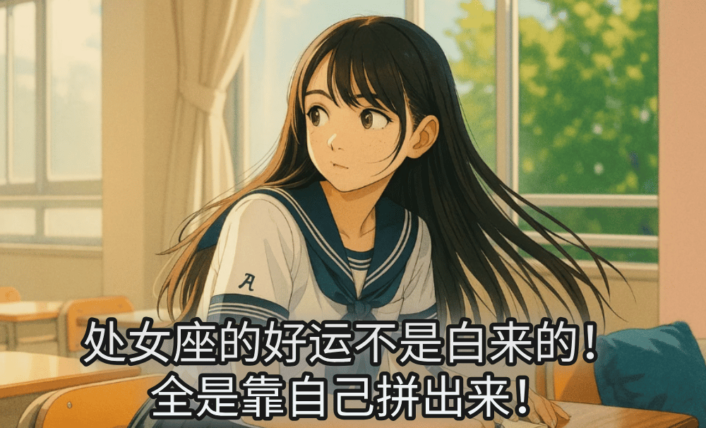 处女座的好运不是白来的!全是靠自己拼出来!