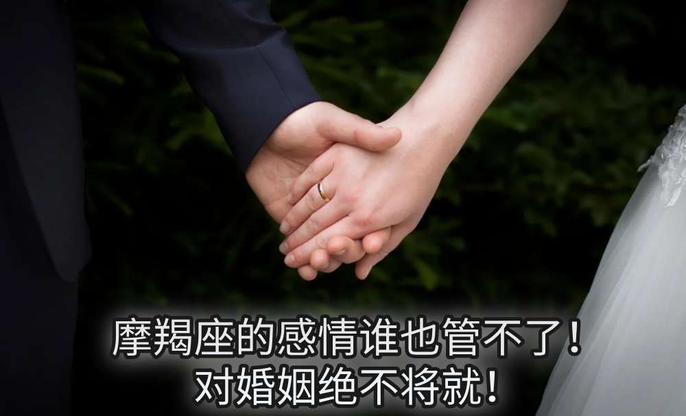 摩羯座的感情谁也管不了!对婚姻绝不将就!
