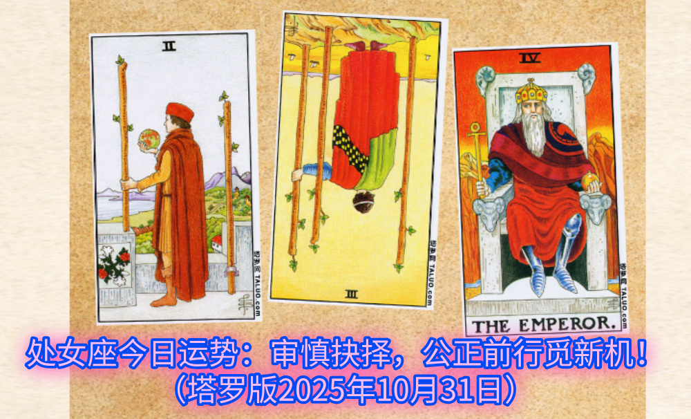 处女座今日运势：审慎抉择，公正前行觅新机！（塔罗版2025年10月31日）