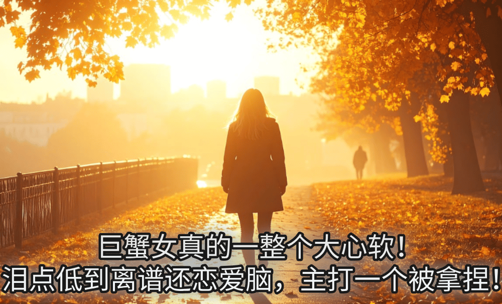 巨蟹女真的一整个大心软!泪点低到离谱还恋爱脑,主打一个被拿捏!