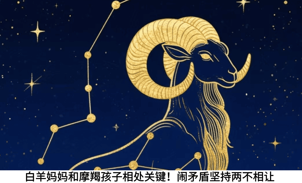 白羊妈妈和摩羯孩子相处关键！闹矛盾坚持两不相让