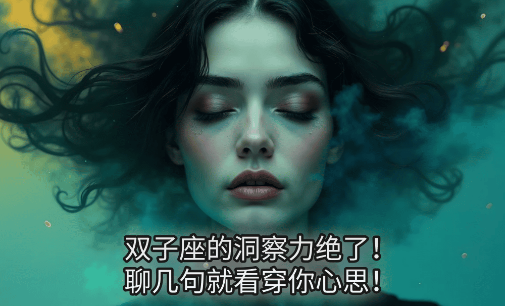 双子座的洞察力绝了!聊几句就看穿你心思!