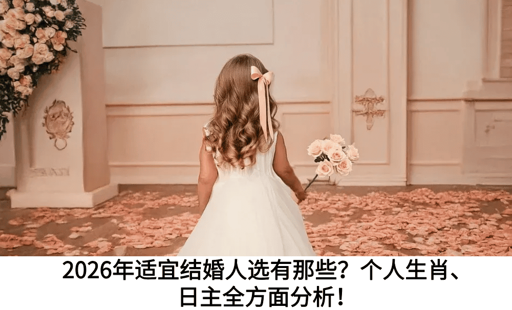2026年适宜结婚人选