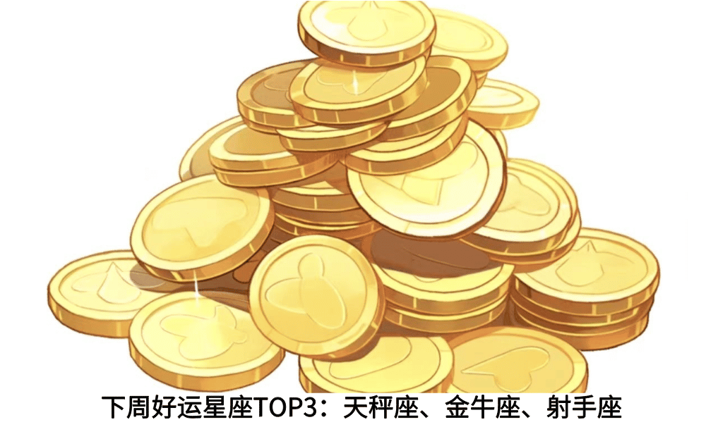 下周好运星座TOP3：天秤座、金牛座、射手座