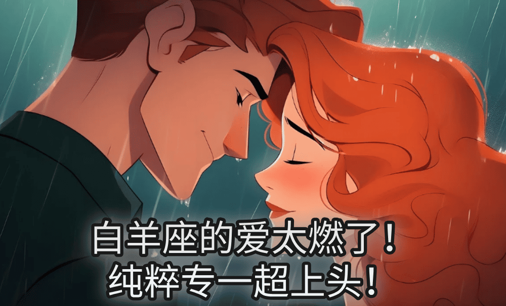 白羊座的爱太燃了！纯粹专一超上头！