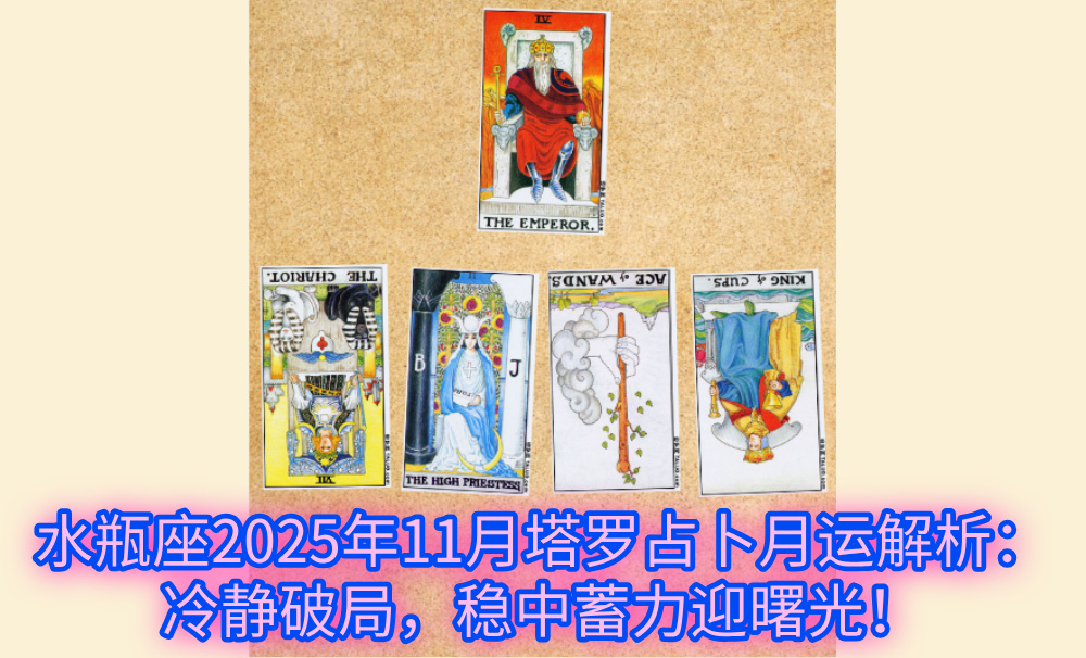 水瓶座2025年11月塔罗占卜月运解析:冷静破局,稳中蓄力迎曙光!