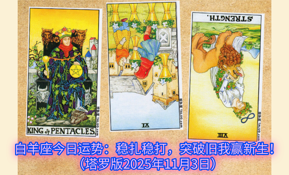 白羊座今日运势：稳扎稳打，突破旧我赢新生！（塔罗版2025年11月3日）