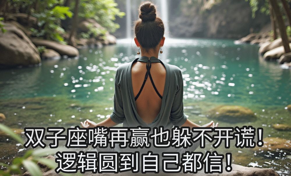 双子座嘴再赢也躲不开谎！逻辑圆到自己都信！